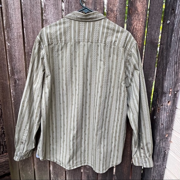 The Territory Ahead Men’s Vintage Chevron Striped Long Sleeve Shirt Sz L - Picture 10 of 15
